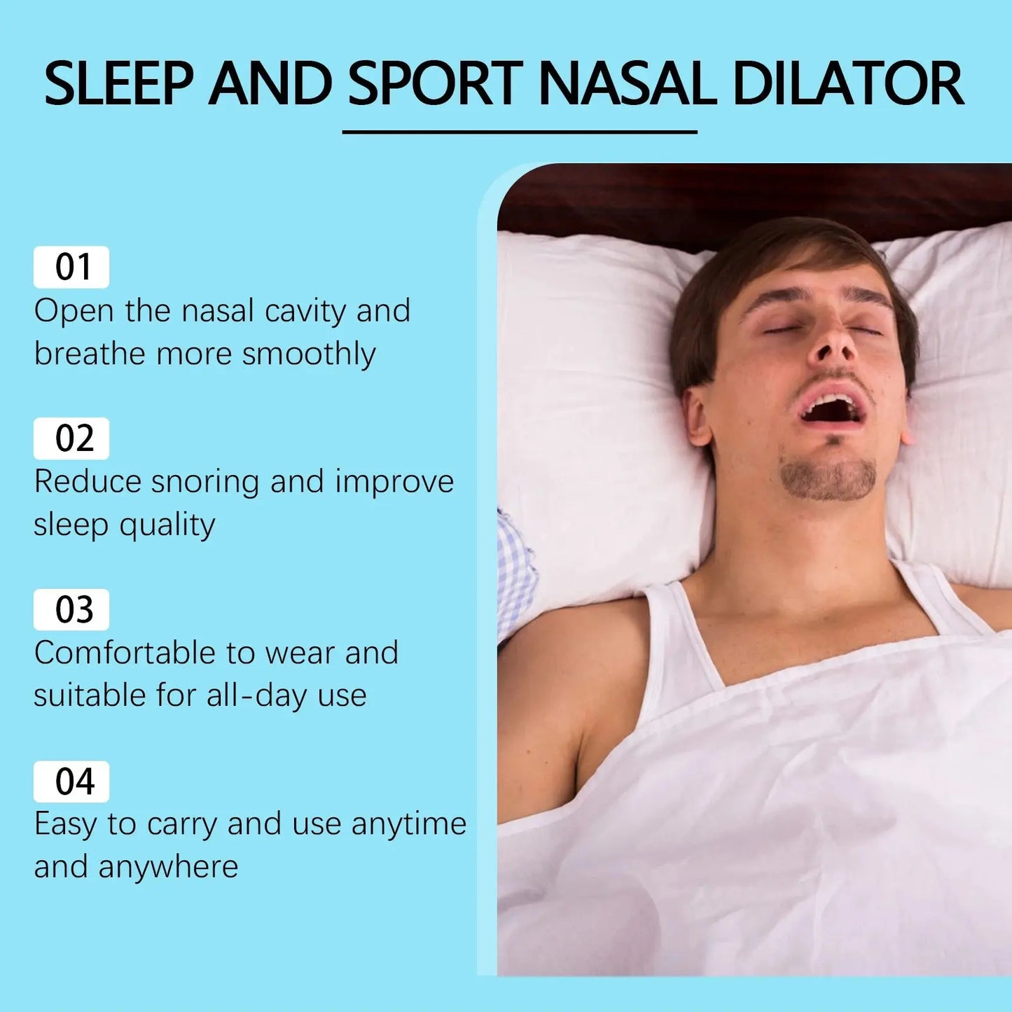 BreatheMax Magnetic Nasal Dilator for Sleep Relief - BreatheMax